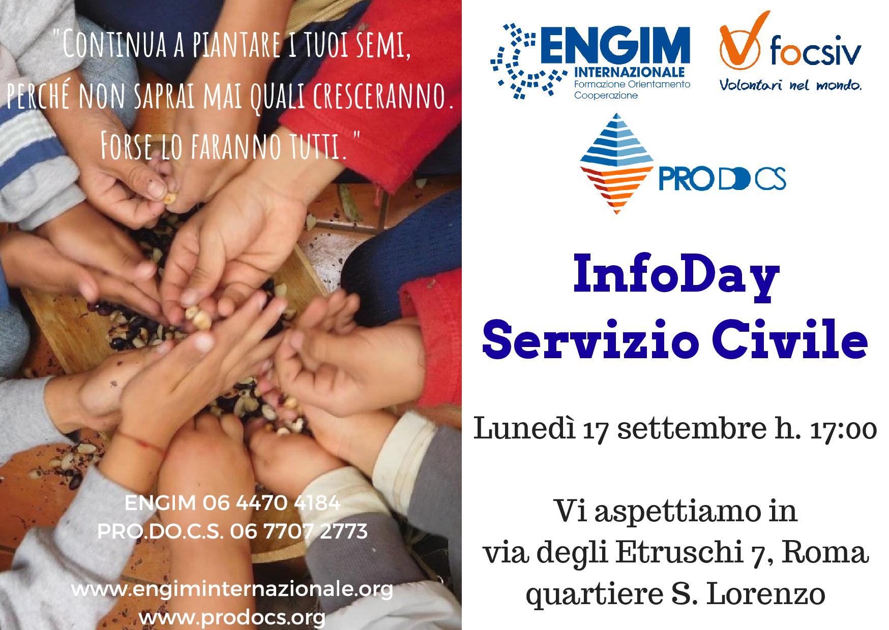 Infoday 17 settembre con PRO.DO.C.S.