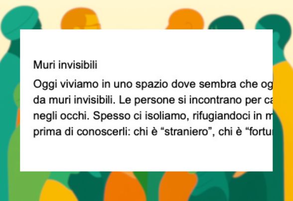 SYRIA BIVACQUA - ERIKA AMATA - ALESSIA MICCIULLA - Oltre i muri invisibili: costruire comunità attraverso l’incontro